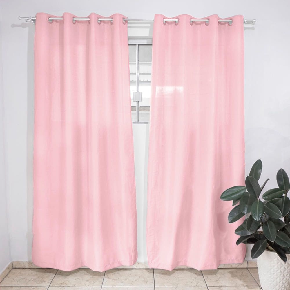 Cortina para Quarto ou Sala Sonia 280x120cm Rosê