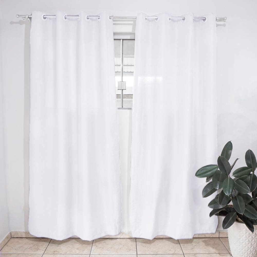 Cortina para Quarto ou Sala Sonia 280x230cm Branca