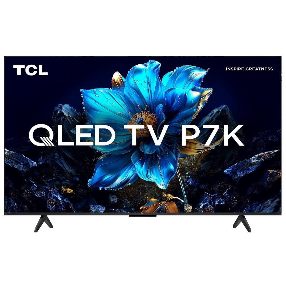 Smart TV 55&quot; TCL 55P7K QLED 4K UHD Google TV com Wi-Fi Dual Band e Bluetooth, HDMI 2.1, HDR10+, comando por voz, Googlecast Integrado
