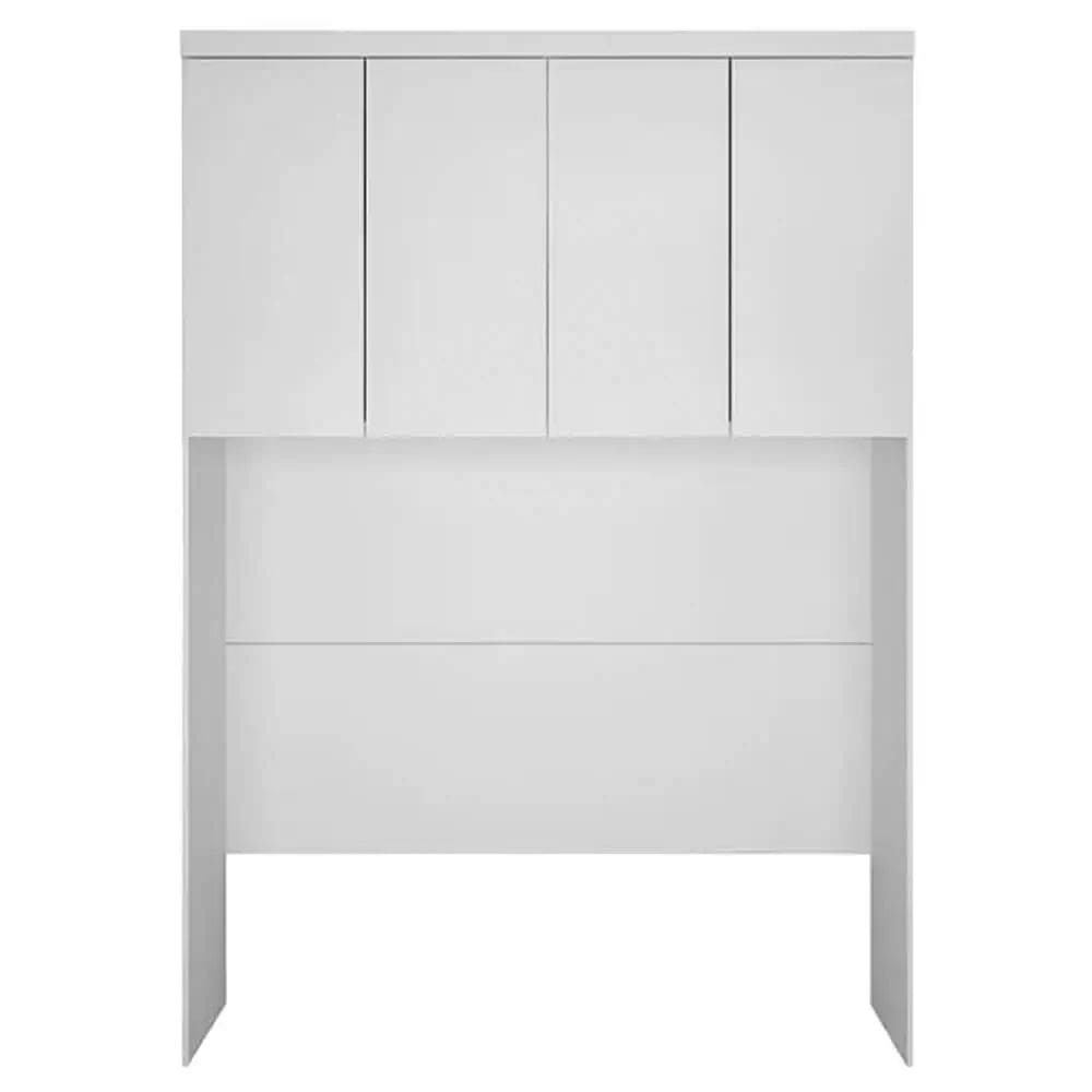 Guarda Roupa Rizon Módulo Aéreo Queen 4 Portas Novo Horizonte Cor Branco