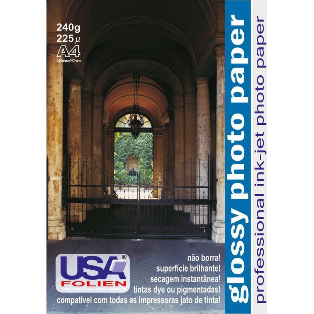 Papel Fotográfico Inkjet A4 Glossy 240G