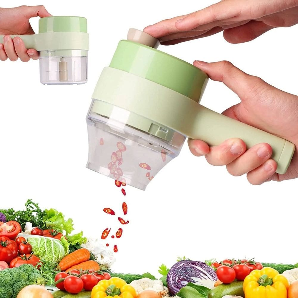 Cortador De Legumes Elétrico Portátil Triturador Martelo USB