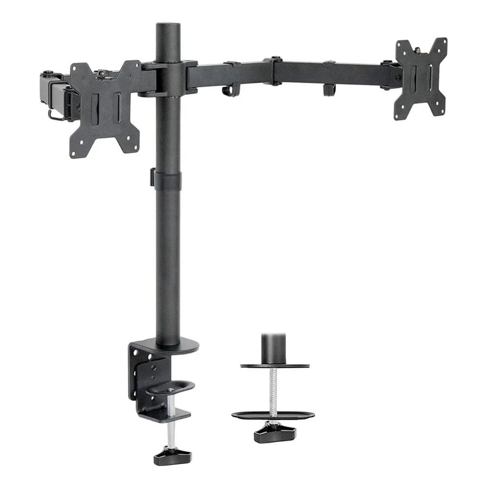Suporte Duplo Dois Monitores/TV 13 à 32" Articulado Mesa/Parede Vesa