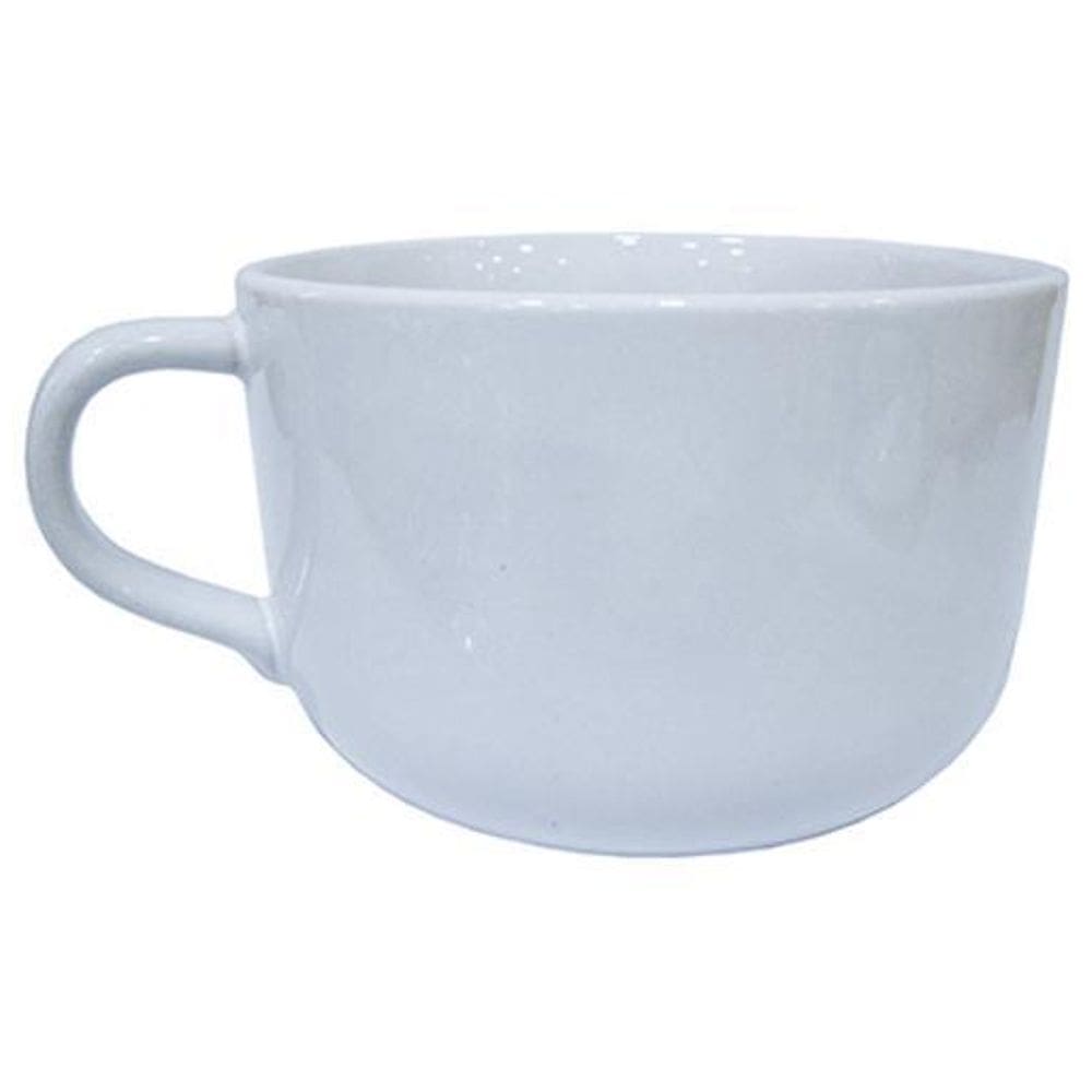Caneca De Porcelana Jumbo Branca 450ml