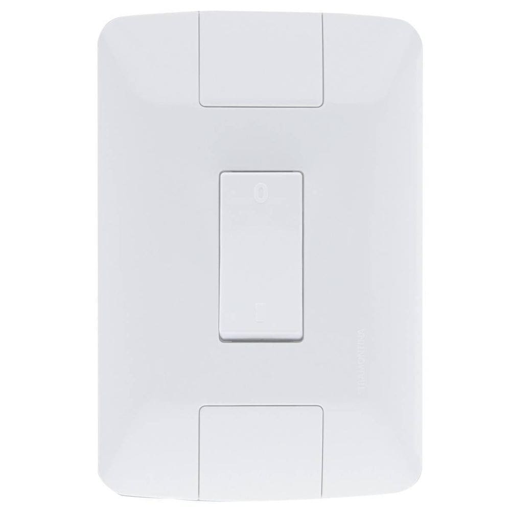 Conjunto Aria 4X2 1 Interruptor Bipolar Simples Tramontina