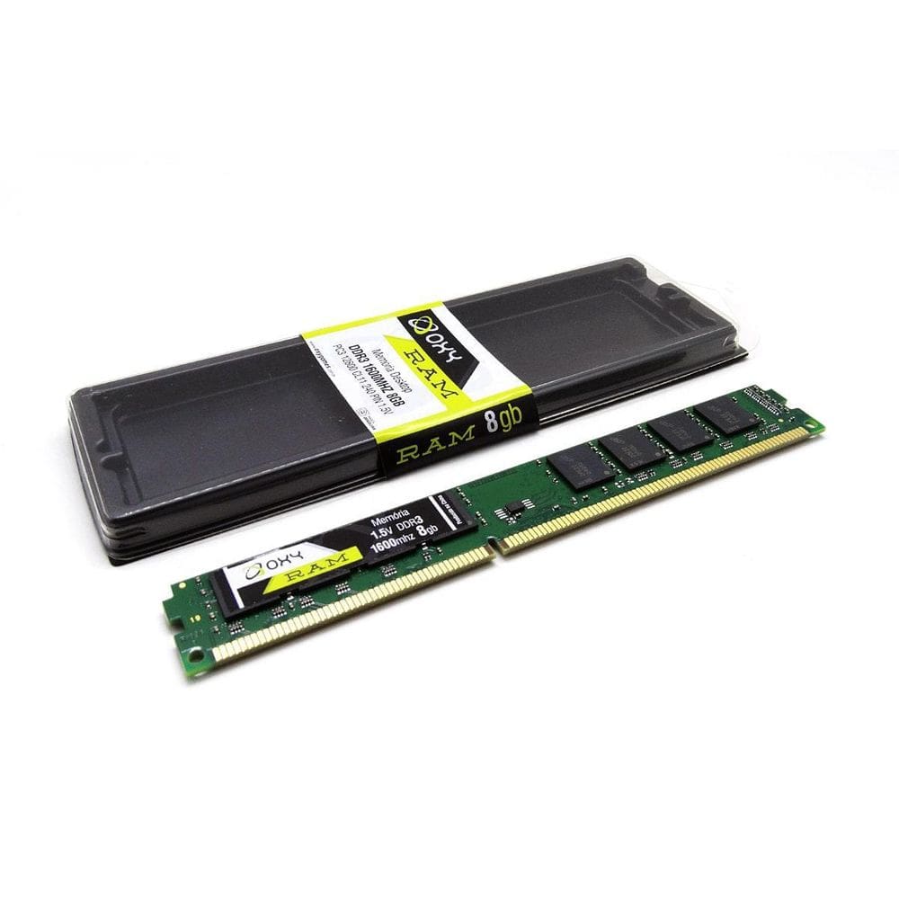 Memória RAM Desktop DDR3 1600MHZ 8GB Oxy