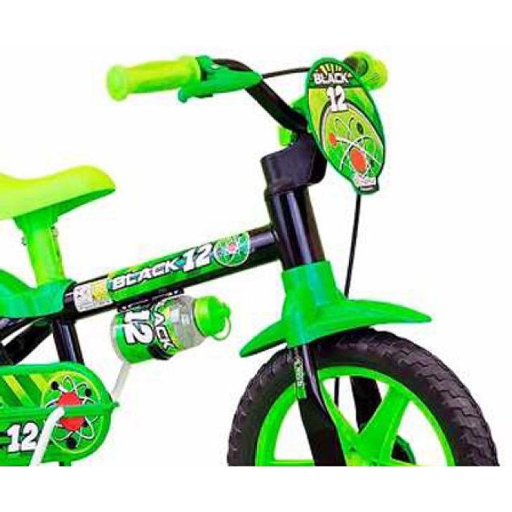 Bicicleta aro 12 black nathor masculina
