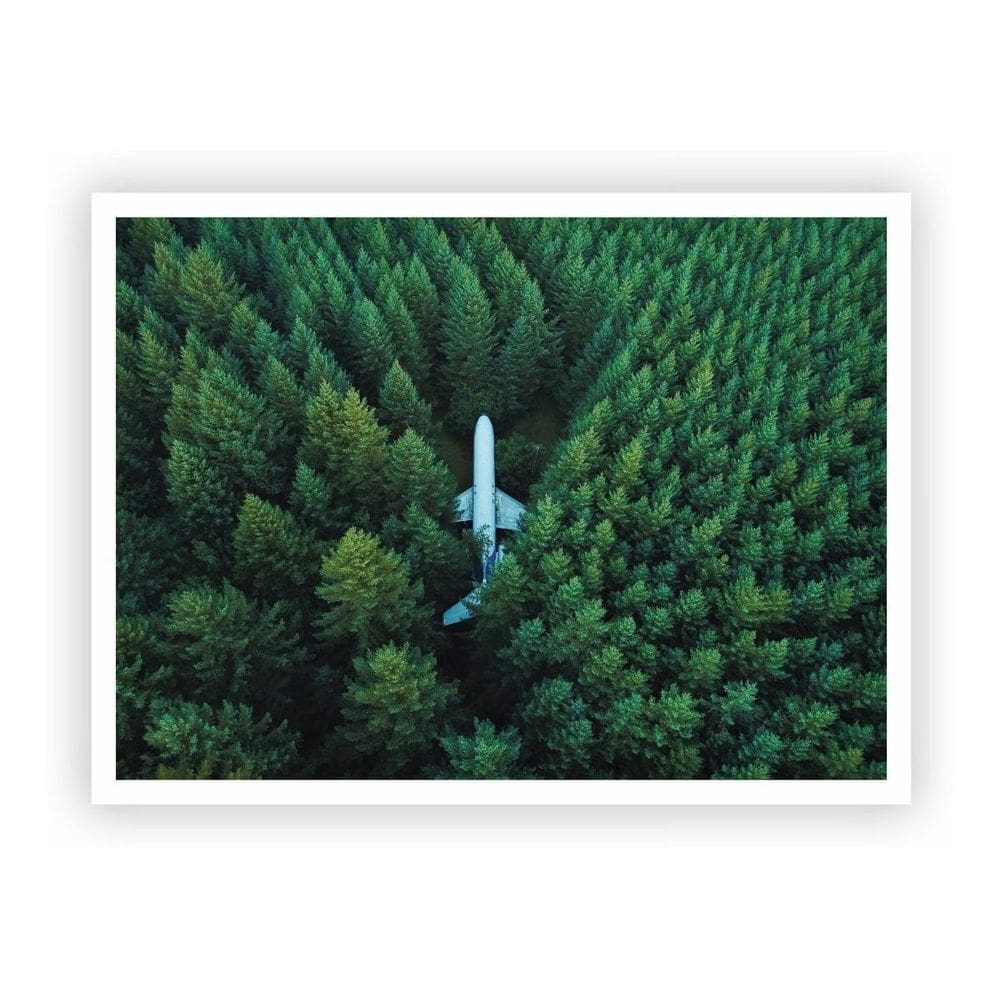 Quadro Decorativo Paisagens Variadas Moldura Branca Mod 20