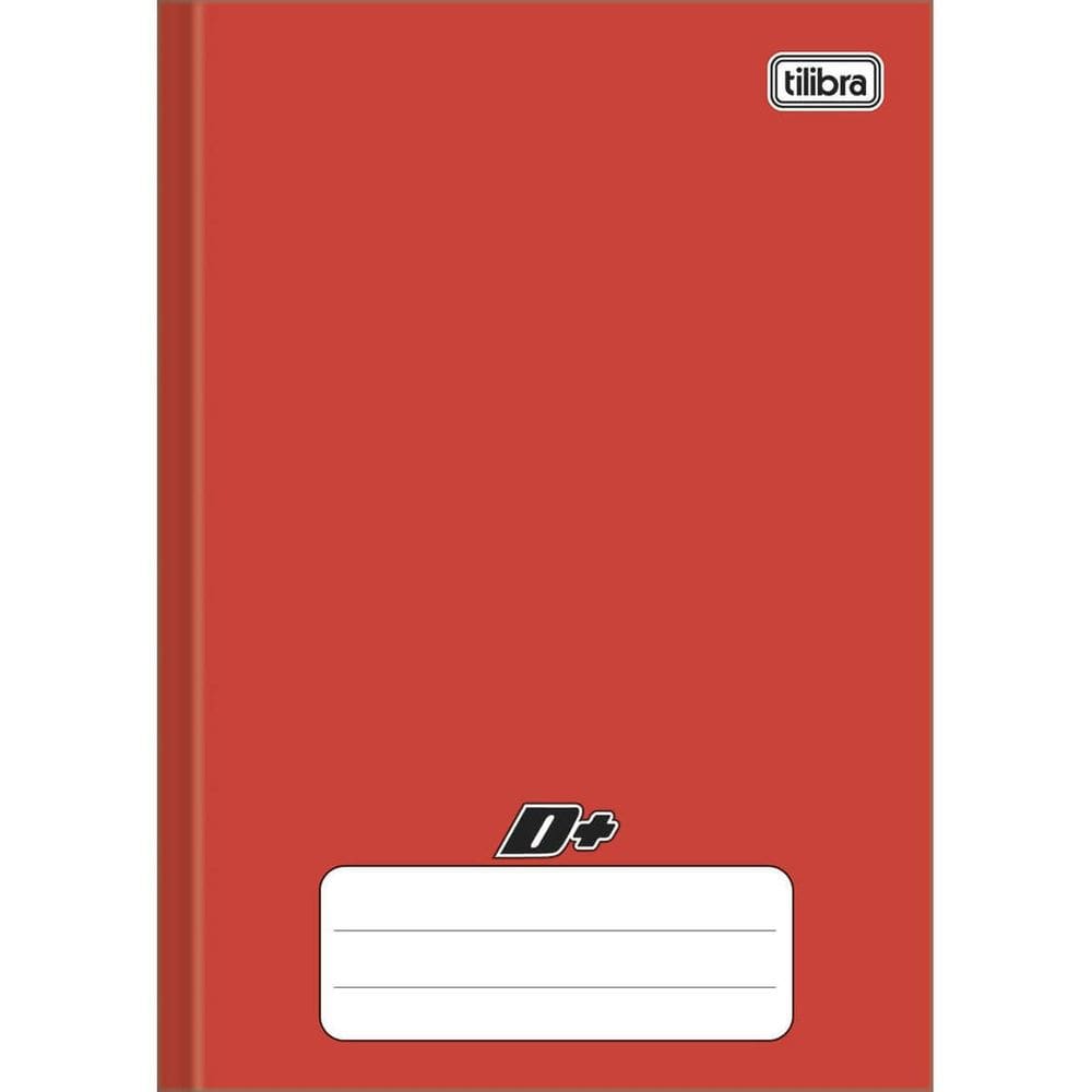 Caderno Brochura Pequeno D+ Vermelho 96 Folhas Tilibra