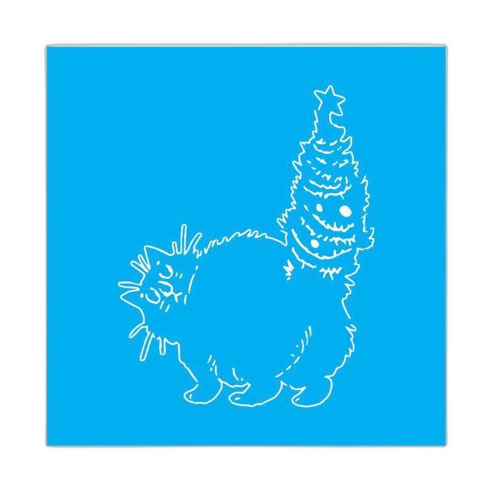 Stencil Tamako Gato Natal - 30X30Cm - Ref 9728