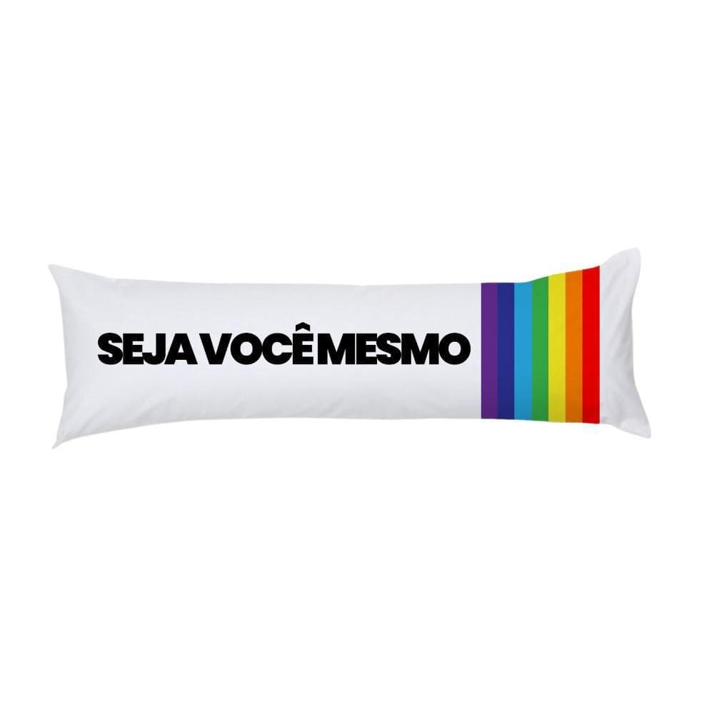 Travesseiro De Corpo 0,90X0,38M Com Refil - Seja Você Mesmo