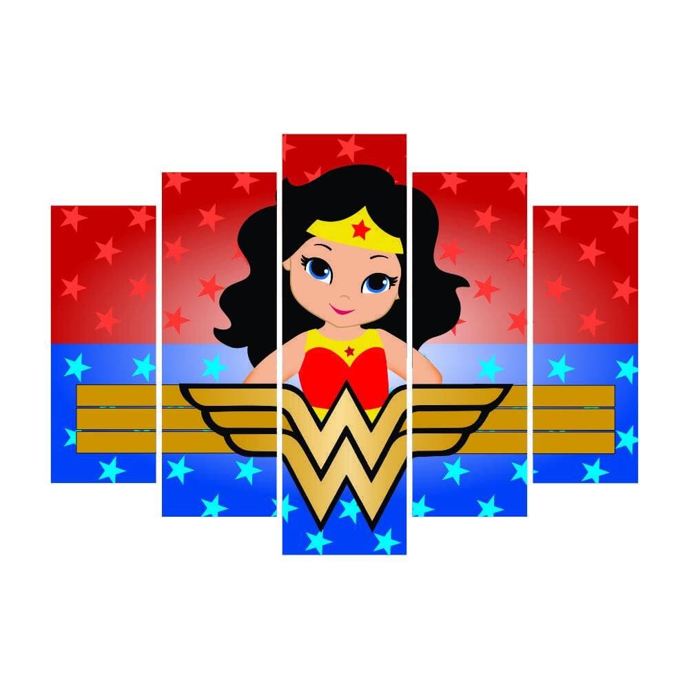 Kit Decoração Festa Mulher Maravilha Princesa Super Heroína