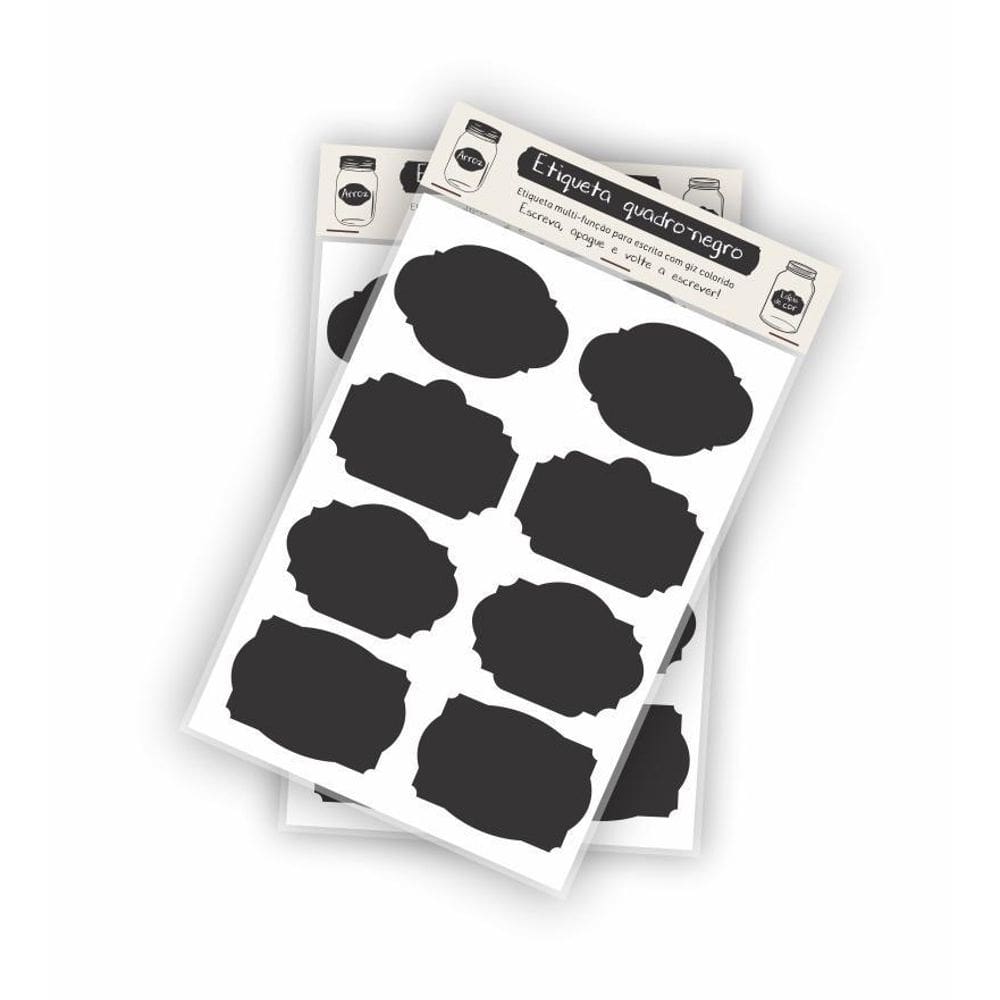Etiqueta Quadro Negro Vinil Adesivo Para Porta Tempero