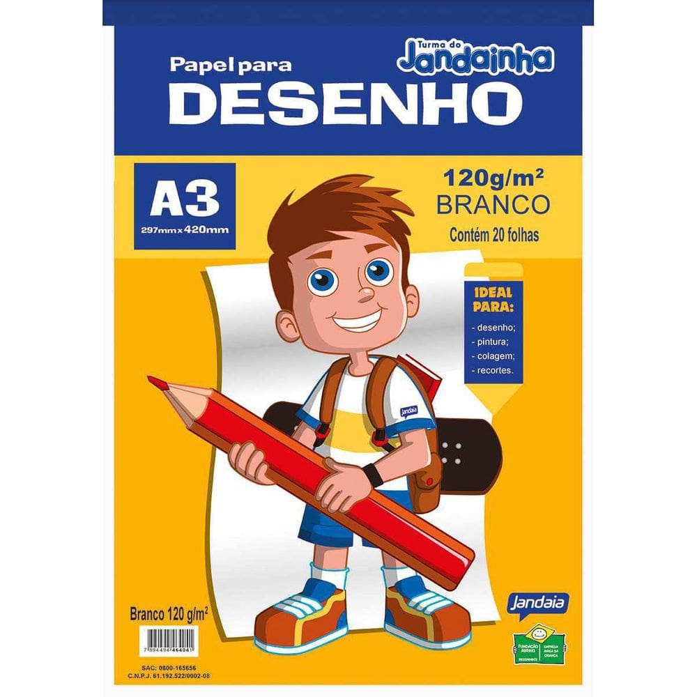 Papel Sulfite A3 Jandainha 40Kg 120G. Branco