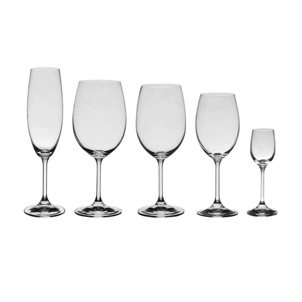 Conjunto De Taças De Cristal Bohemia Roberta 30 Peças