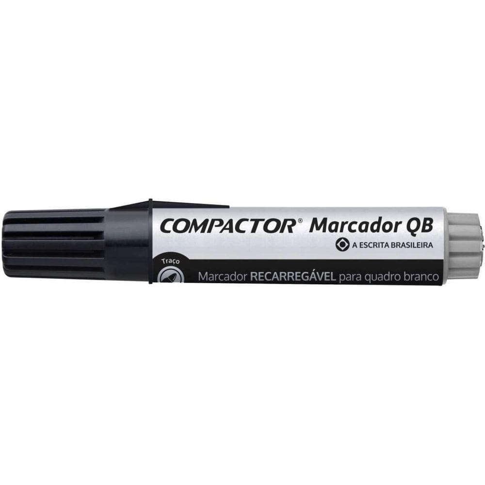 Pincel Quadro Branco Qb Recarregavel Preto