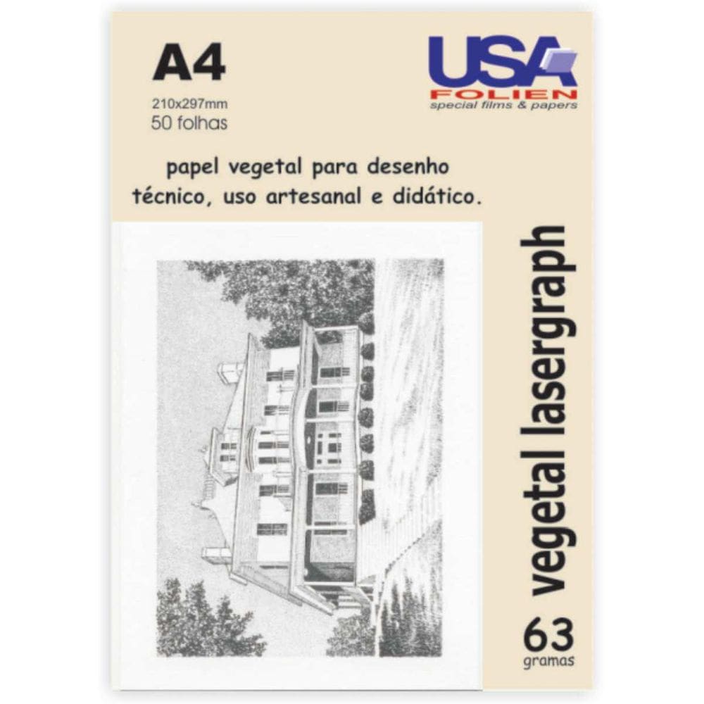 Papel Vegetal A4 60G. 210X297Mm