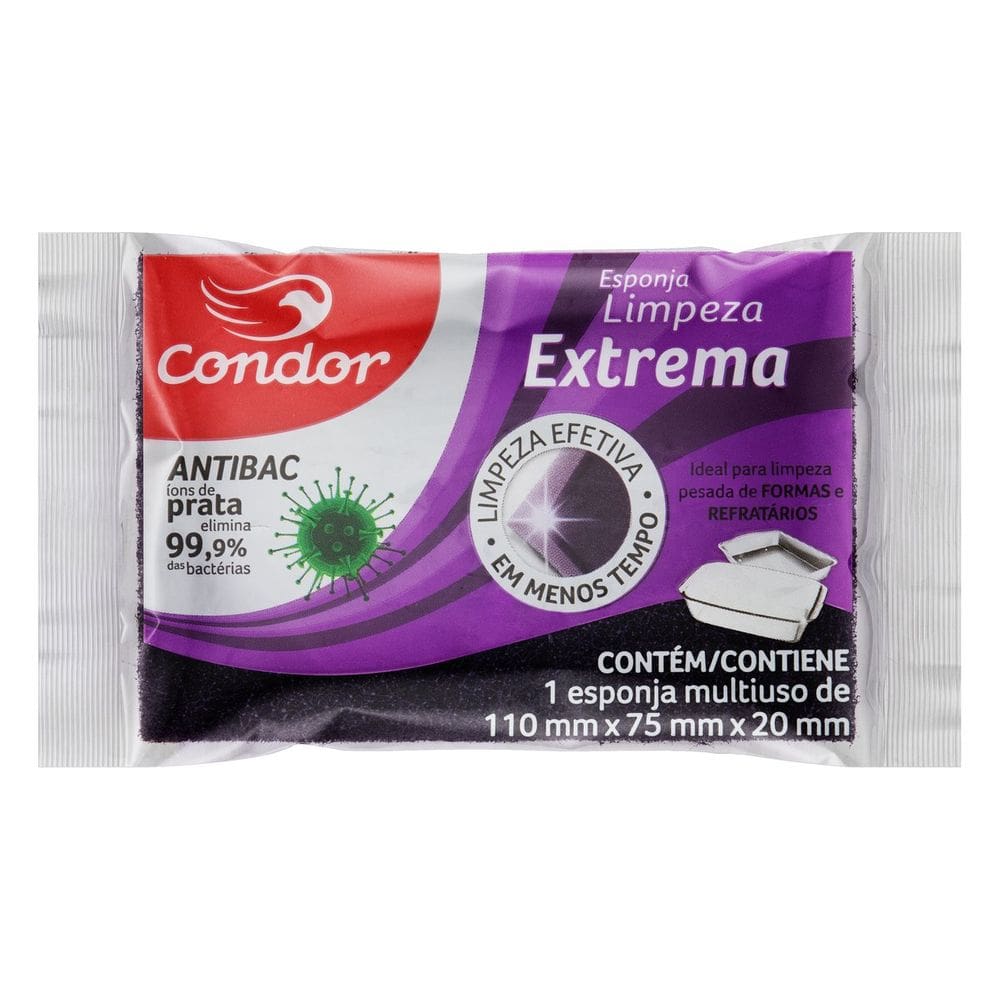 Esponja Lilás Limpeza Extrema Condor