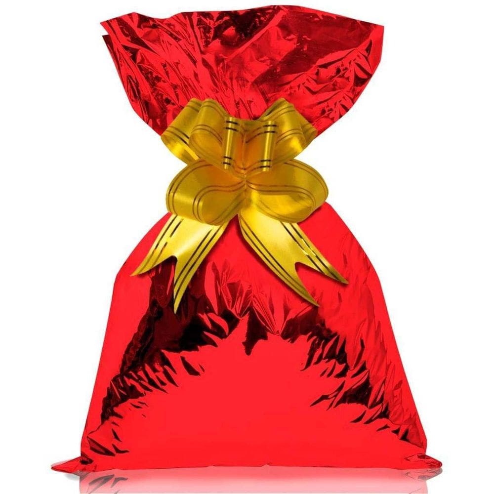 Saco Metalizado 35X55Cm Vermelho 35X53Cm - 50 Unidades