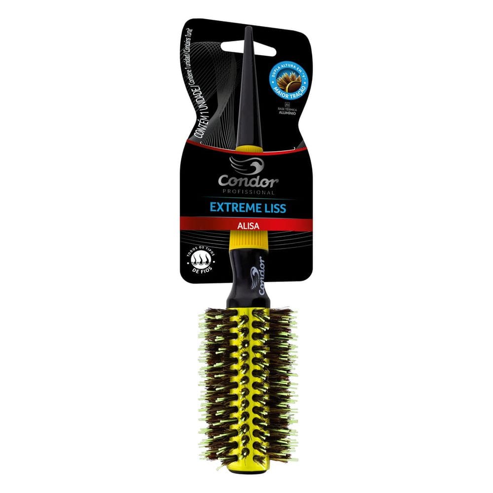 Escova Para Cabelo Profissional Condor Extreme Liss Média