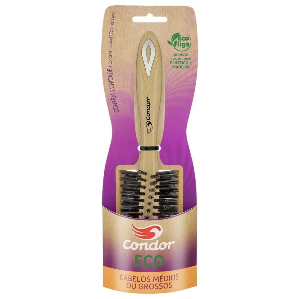Escova Para Cabelo Médio Ou Grosso Condor Eco