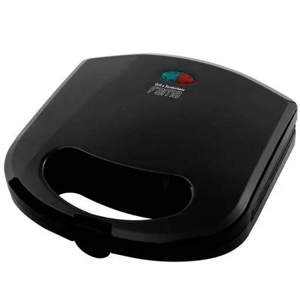 Sanduicheira Grill Preto - Antiaderente - Portátil - 750W