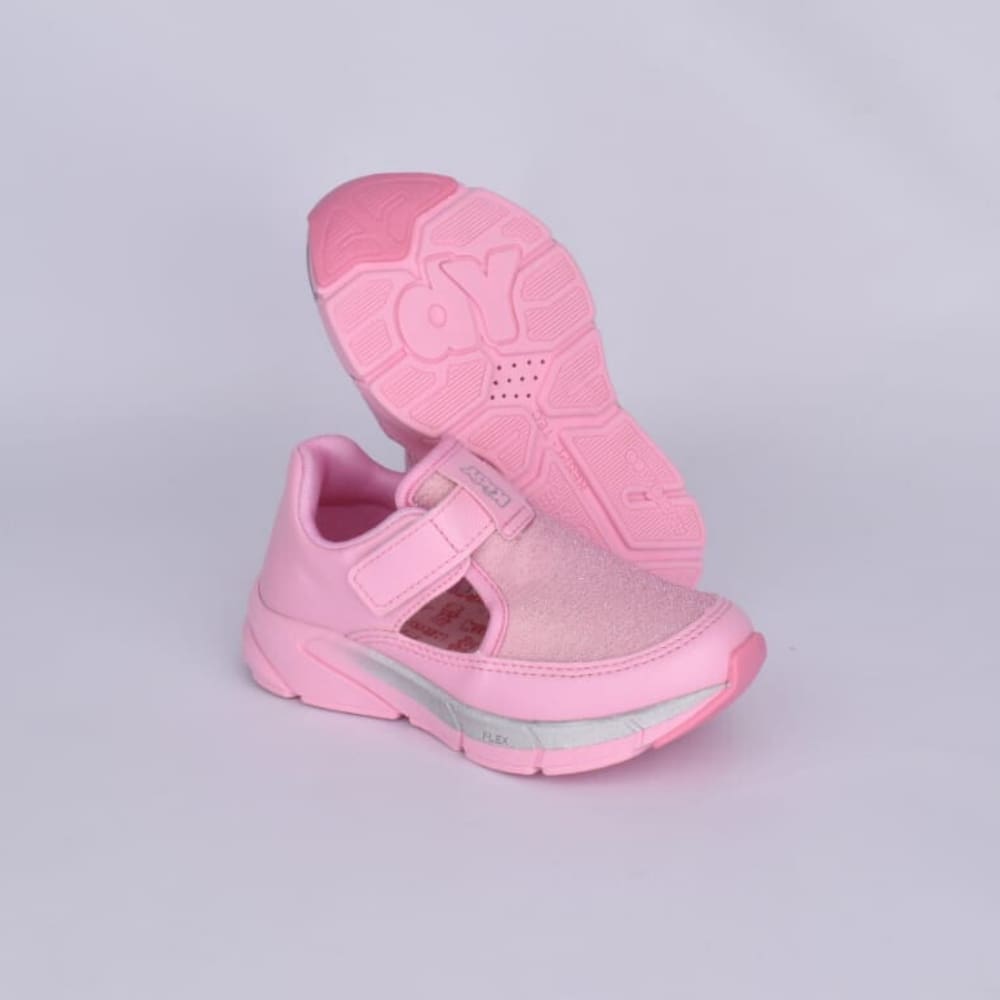 TÊNIS KIDY ENERGY BABY RESPITEC ROSA/PRATA Kidy