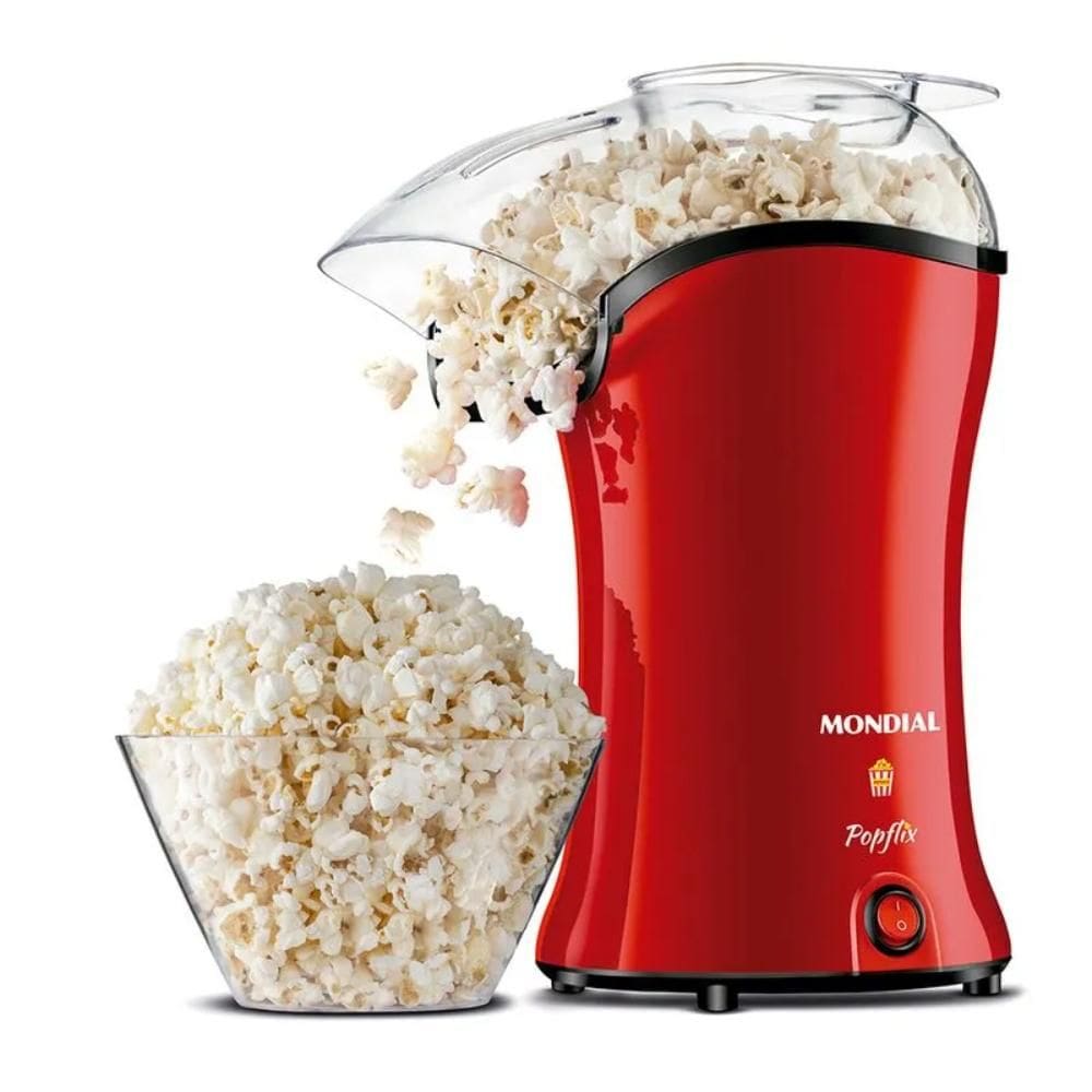 Pipoqueira Elétrica Mondial PopFlix Automática 1200W Vermelho 127V - PP-03