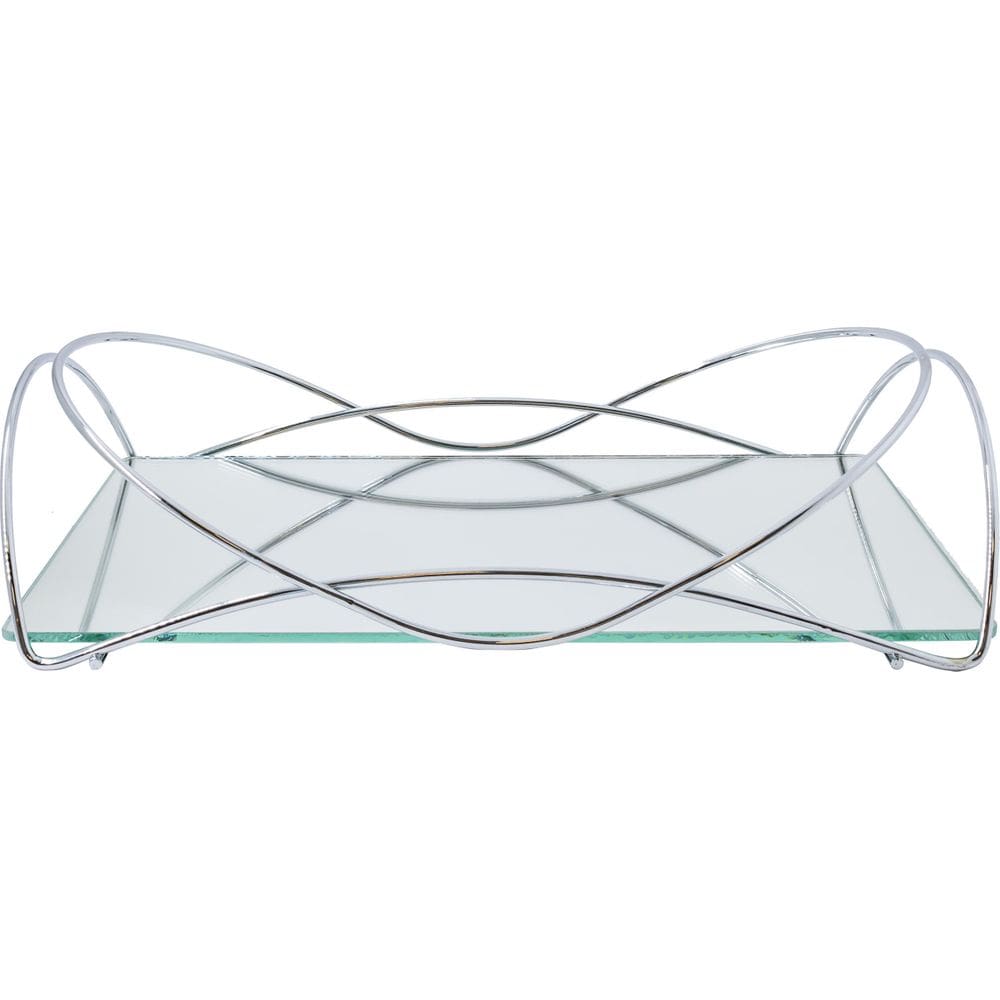 Bandeja Espelhada Isabela 10 X 20 Cm Cromada Hara