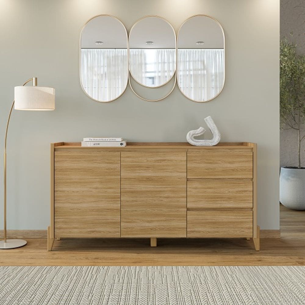 Buffet Rennes 3 Gavetas Hannover - Casa D Móveis