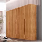 Guarda Roupa Casal Toronto 100 MDF 6 Portas e 2 Gavetas Moderna Mobília