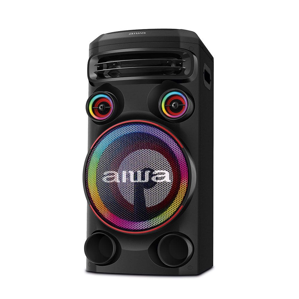 Torre de Som Aiwa T1w-02 1600w 1woofer10 Bluetooth Rgb Usb Fm Dj