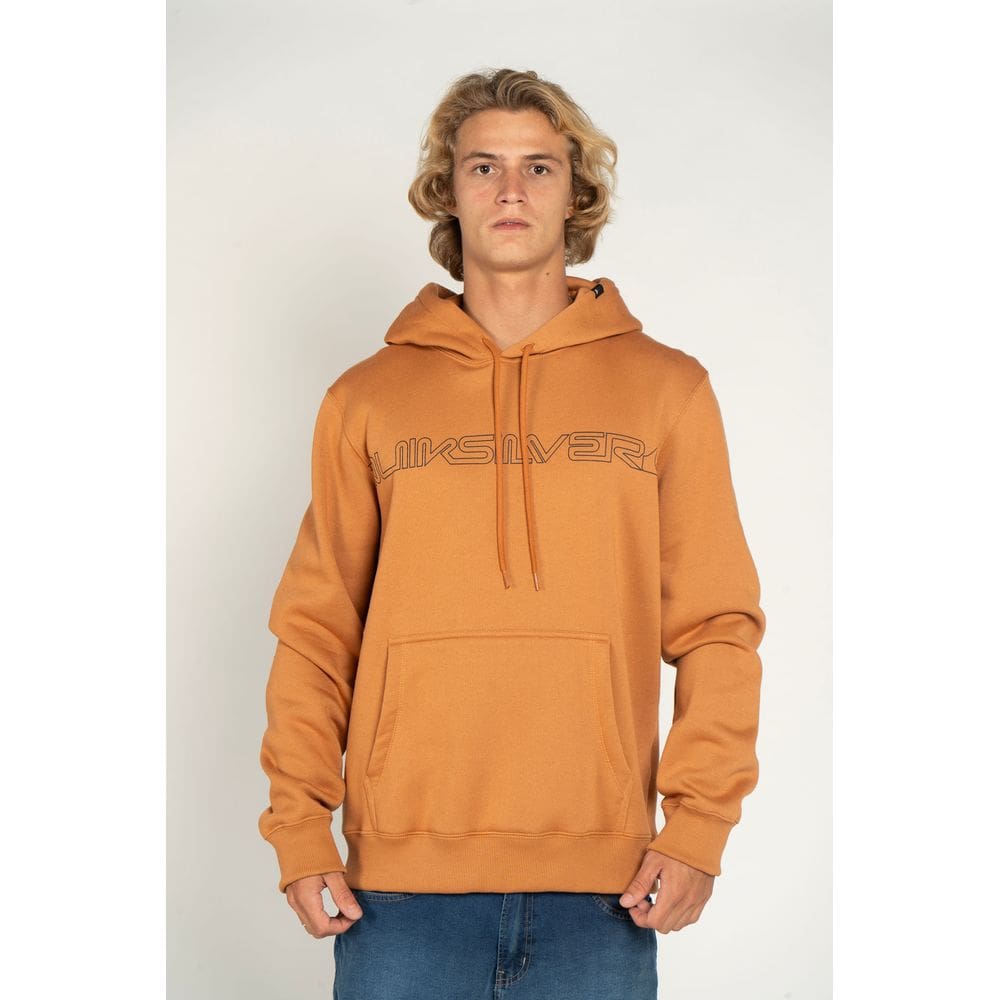 Blusa Moletom Quiksilver Masculina Fech Word Block