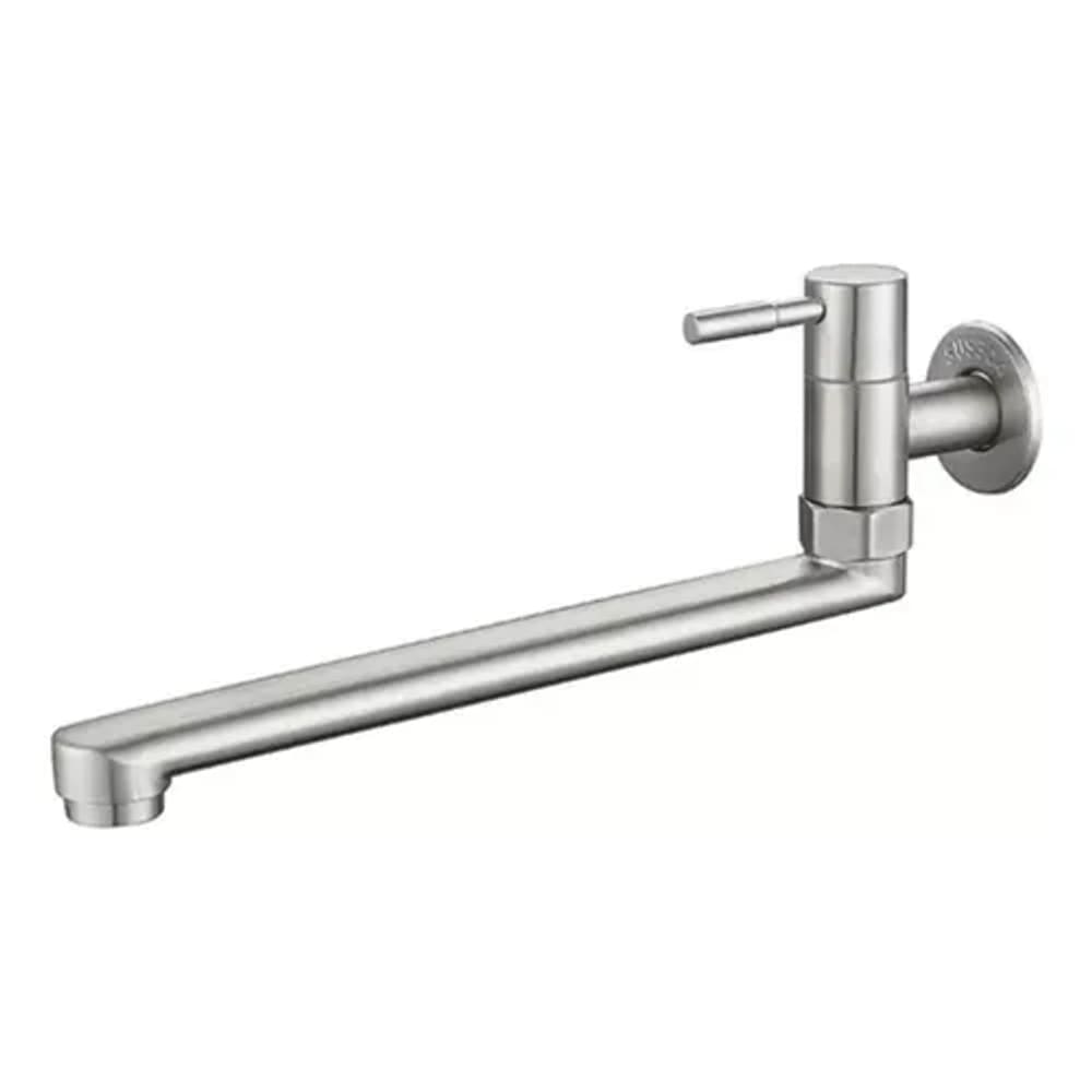 Torneira Parede Articulável Retrátil Metal Escovada Fria