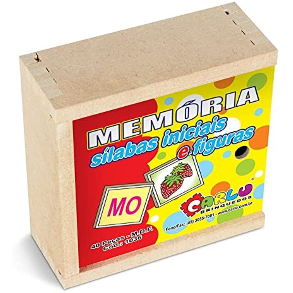 Jogo de Memória Silabas Iniciais e Figuras