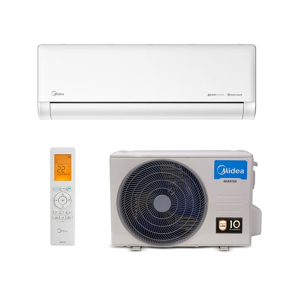 Ar Condicionado Split Hi Wall - Inverter R-32 - AI Ecomaster - Midea - 12.000 BTUs - Quente/Frio - 220V Monofásico