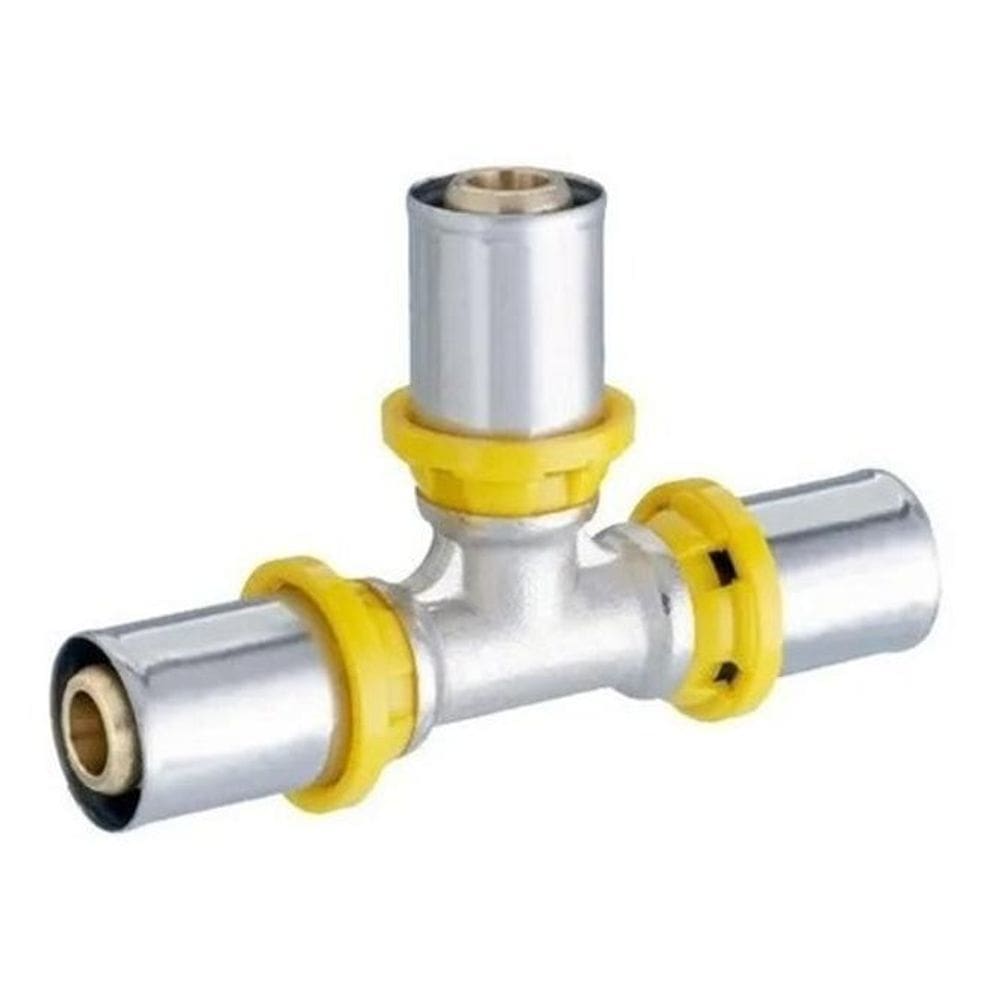 Conector Te Tee Pex Multicamadas Gás 16 X 1/2 I X 16Mm