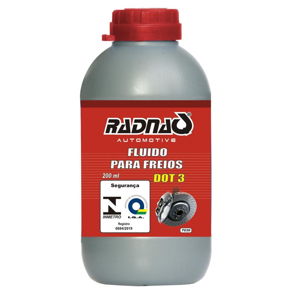 Fluído De Freio Radnaq Rq7030A Dot 3 200Ml