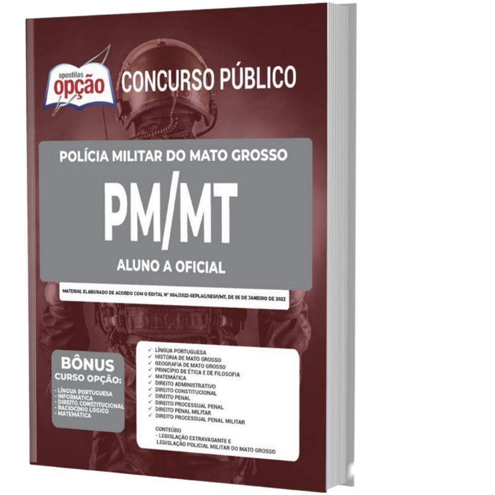 Apostila Concurso Pm Mt - Aluno-A-Oficial