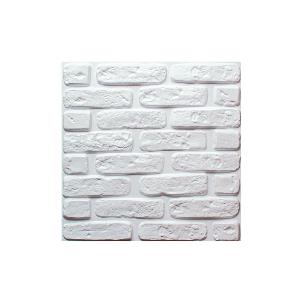 Kit 24 Placas Decorativas 3D Revestimentos 0,5Mm Tijolinho