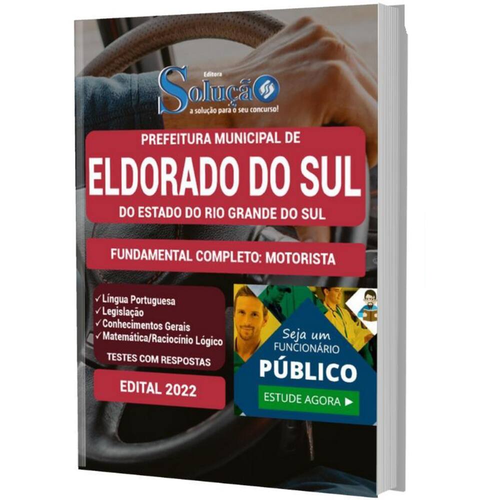 Apostila Eldorado Do Sul Rs - Fundamental Completo Motorista