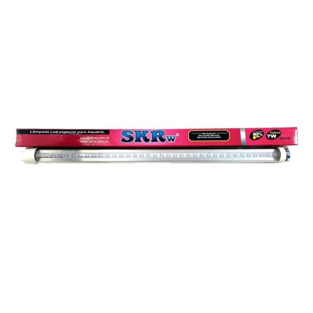 Lampada De Led Skrw Tubol.T8 7W 45Cm Rosa P Aquários