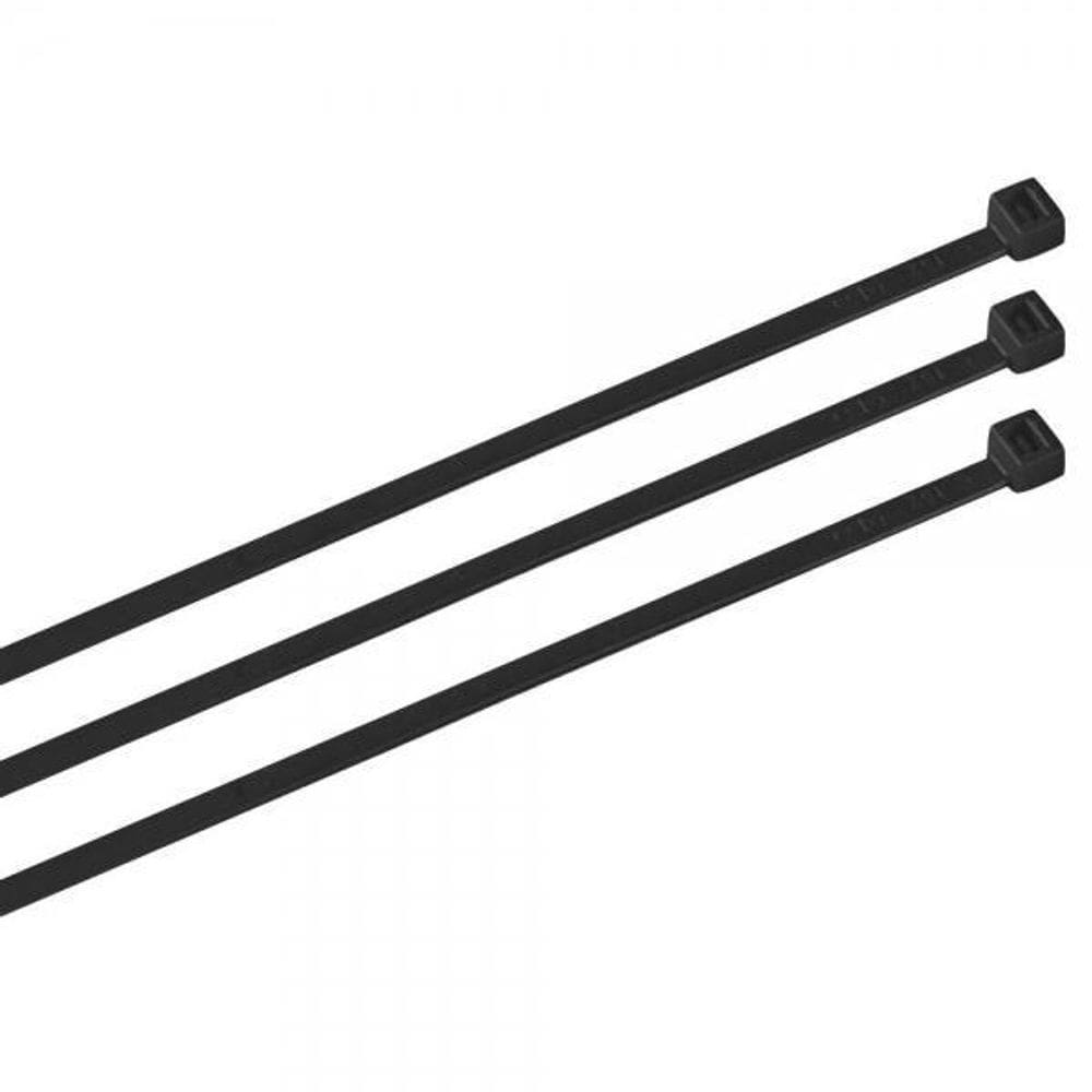 Abracadeira De Nylon 3,6Mm X 300Mm Preto 100 Pcs