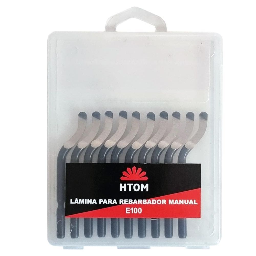 Kit 10 Lâminas E100 Para Rebarbador Aço Rápido
