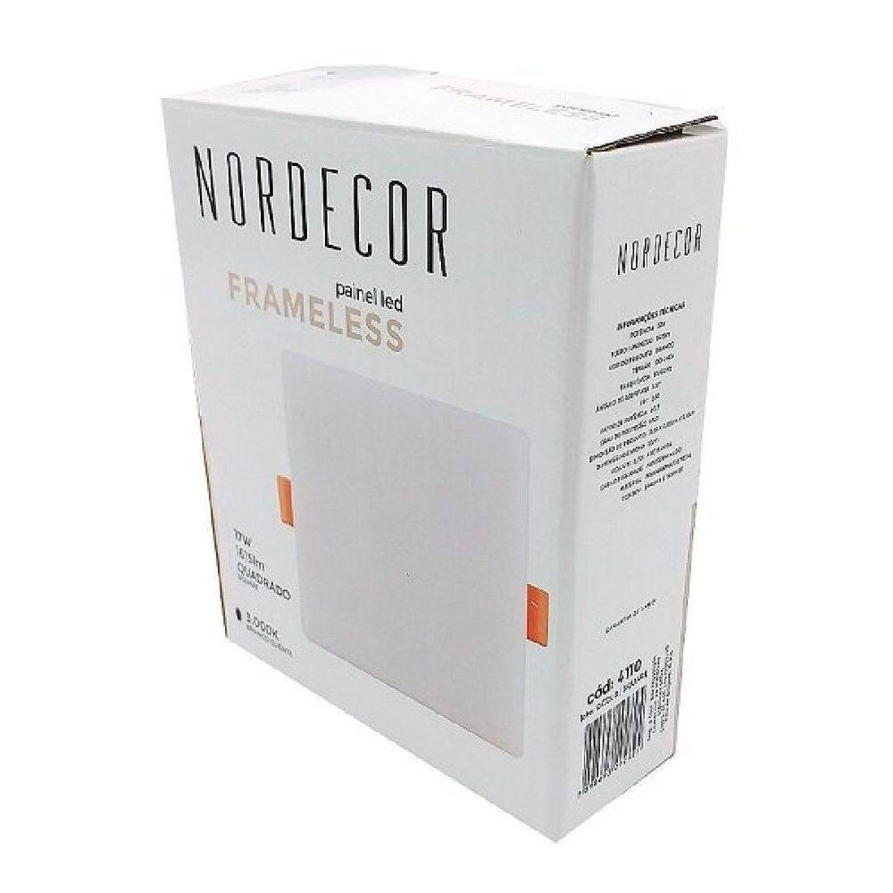 Painel Plafon Led Quadrado 32W 4000K Bivolt 22X22Cm