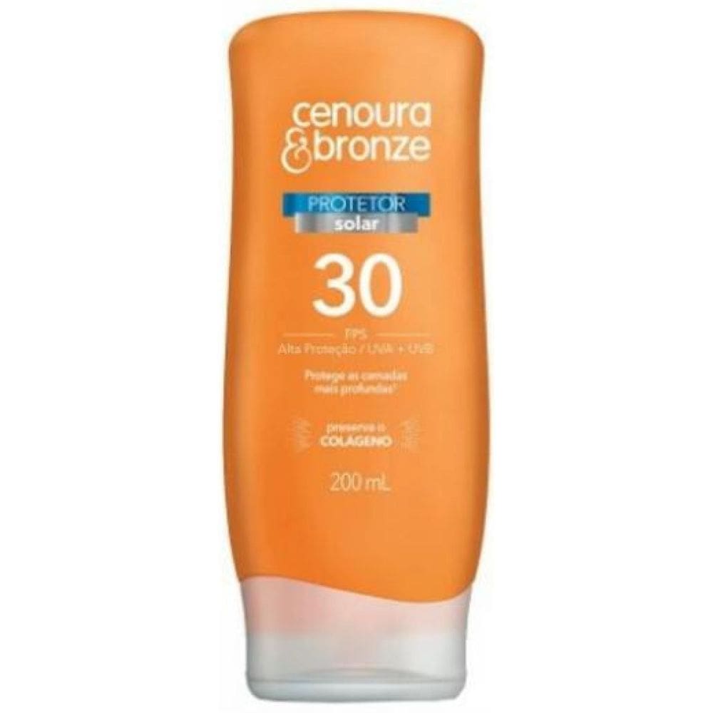 Protetor Solar Cenoura & Bronze Fps30 Cenoura & Bronze 200Ml
