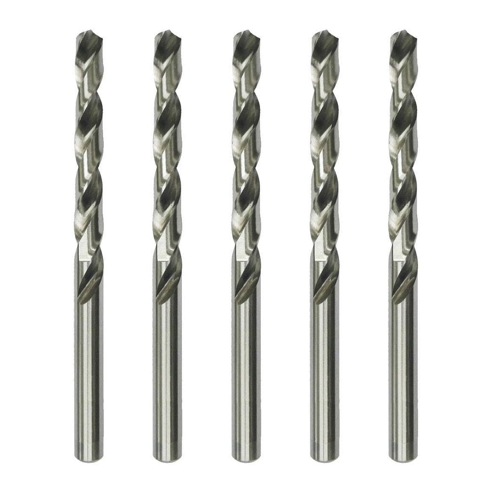 Kit 5 Brocas 10Mm Aço Rápido Hss Para Metal