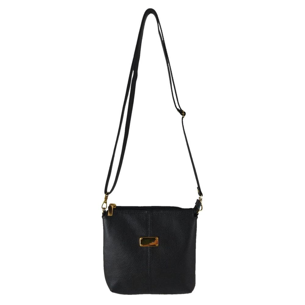 Bolsa Transversal Topgrife Couro Preto
