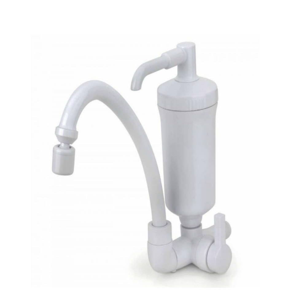 Torneira com Bica Móvel e Filtro Branco - HidroFiltros