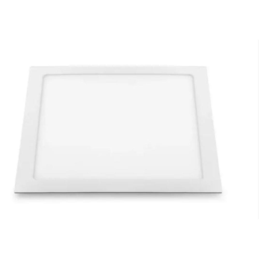 Luminária Plafon 18W Led Embutir Branco Quente